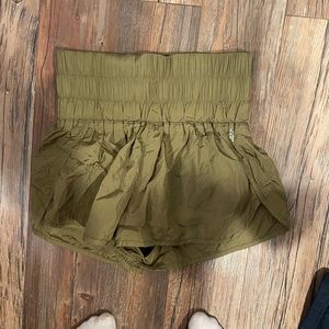 free people the way home shorts army green size small